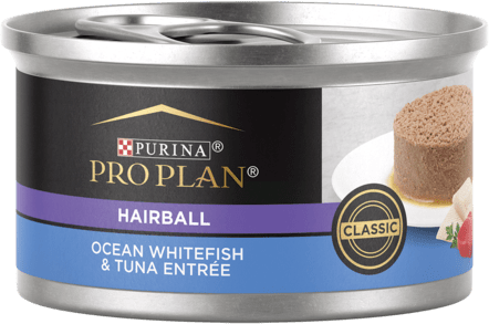 Purina Pro Plan Hairball Ocean Whitefish & Tuna Entrée Classic